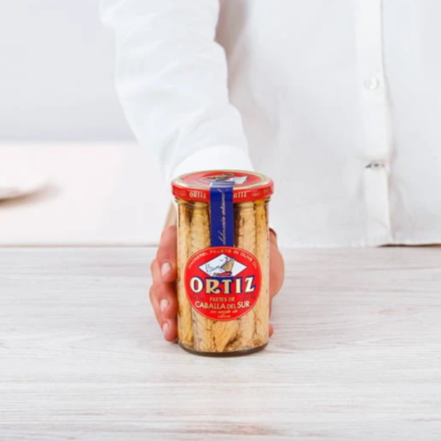 Ortiz Mackerel Filets Olive Oil Glass - filety z makreli w oliwie 250 g