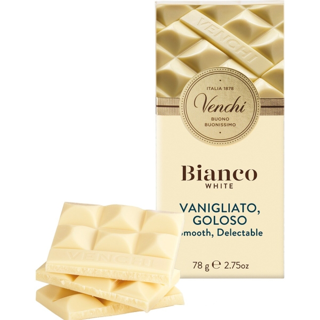 Venchi White Chocolate Bar with Vanigliato 78g