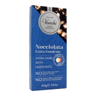 Venchi Extra Dark With Hazelnut Bar No Added Sugar 100g