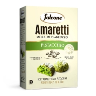 Falcone Nonna Amaretti Soft Pistacchio - Włoskie Ciastka z Pistacjami 170g