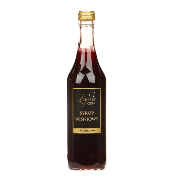 Cherry Gifts - naturalny syrop z 73% tłoczonych wielkopolskich wiśni NFC 480 ml