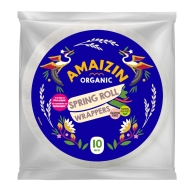 Amaizin Papier Ryżowy na Spring Rollsy i Sajgonki Bezglutenowy Bio (10 Szt) 100g