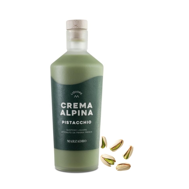 Marzadro Crema Alpina Pistacchio 17% likier pistacjowy 0,7 L