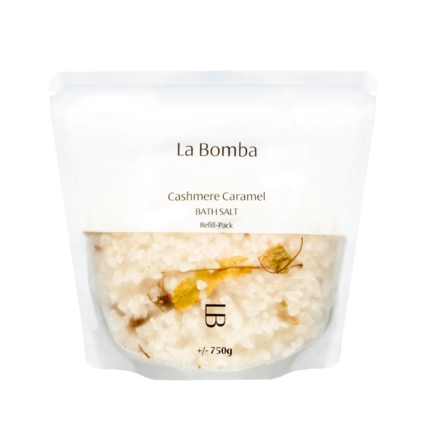 La Bomba Bath Sól do kąpieli Cashmere Caramel Refill 750g