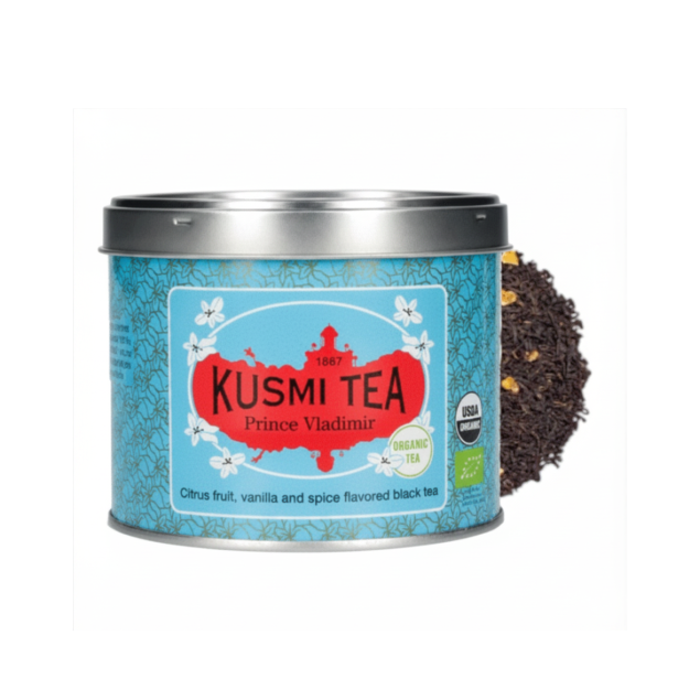 Kusmi Tea Prince Vladimir herbata czarna sypana BIO 100 g + puszka