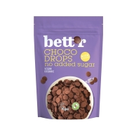 Bett'r Choco drops dropsy czekoladowe bez cukru BIO 200 g