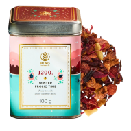 Piag Tea Winter Frolic Time N°1200 owocowa herbata zimowa 100g + puszka