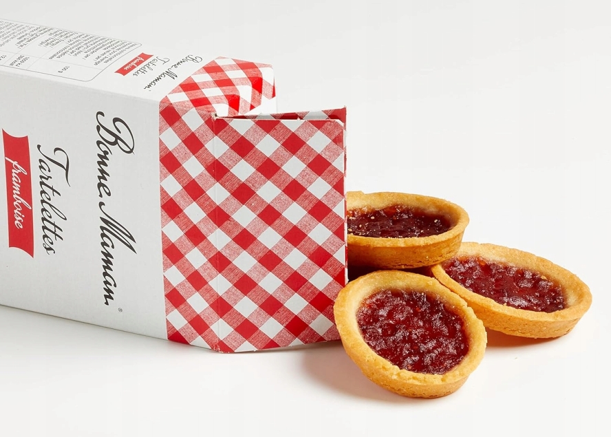 Bonne Maman Tartlets Framboises - francuskie ciastka tartaletki z maliną 135g