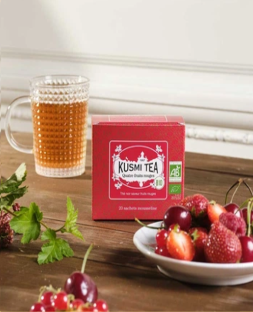 Kusmi Tea Herbata Four Red Fruits Bio 2024 20 szaszetek