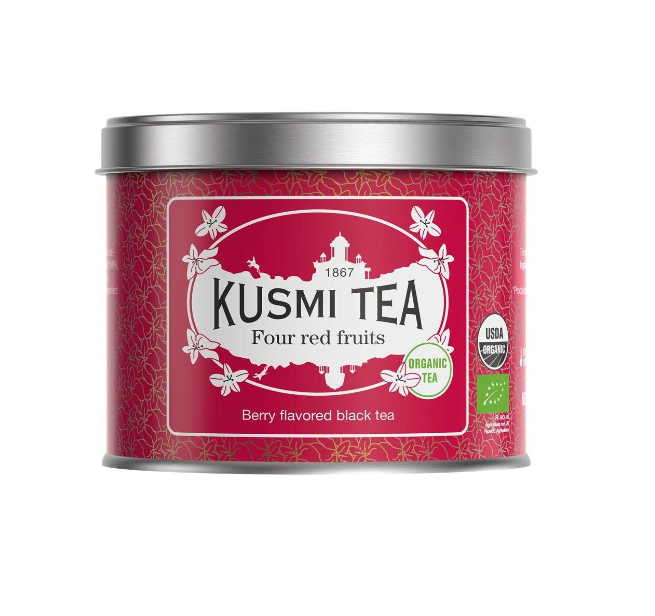 Kusmi Tea Four Red Fruits BIO czarna herbata z aromatami czerwonych owoców 100 g