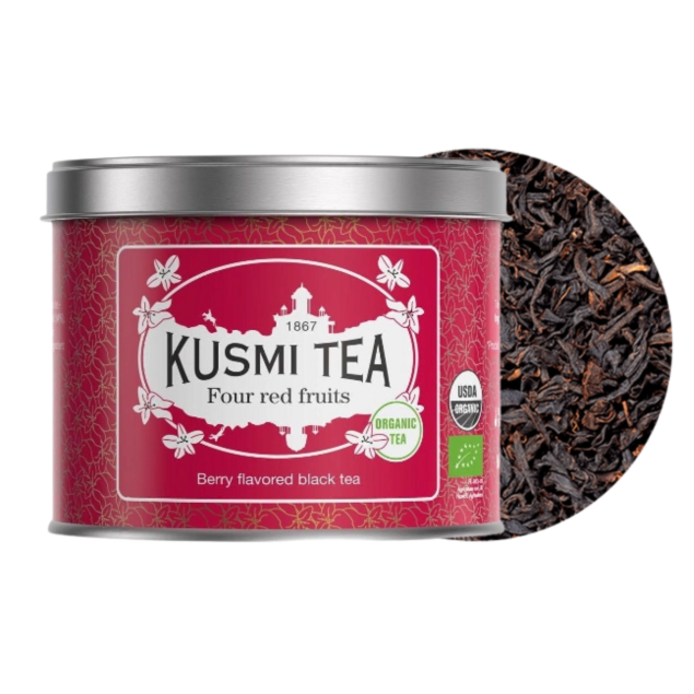 Kusmi Tea Four Red Fruits BIO - czarna herbata z aromatami czerwonych owoców 100 g