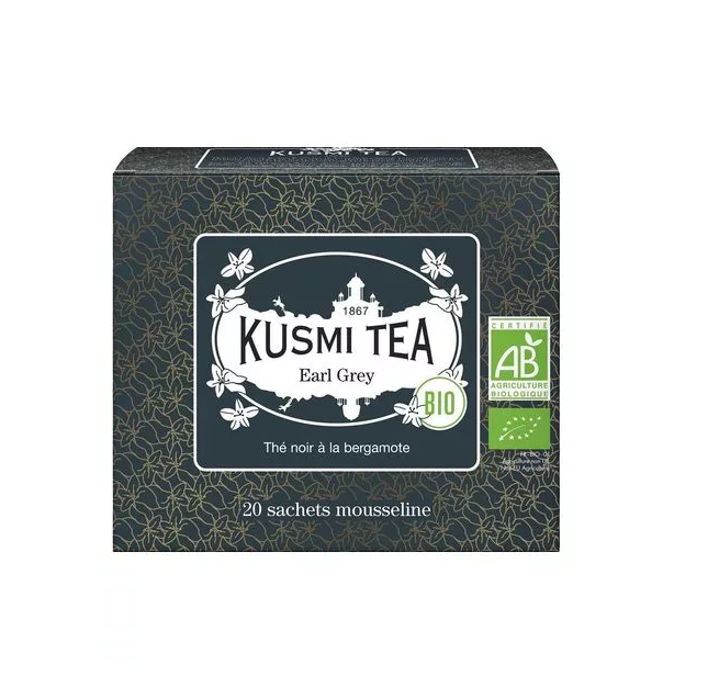 Kusmi Tea Herbata Earl Grey BIO czarna herbata z bergamotką (20 saszetek)
