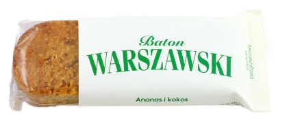 Baton Warszwski Baton Ananas i Kokos Bezglutenowy 50g