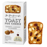 The Fine Cheese Company tosty z wiśnią migdałem i siemie lniane 100 g