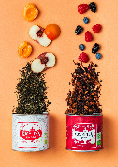 Kusmi Tea Herbata White Bellini BIO herbata biała sypana 90g + puszka