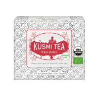 Kusmi Tea White Bellini BIO - organiczna herbata biała inspirowana lekkością koktajlu Bellini (20 saszetek)