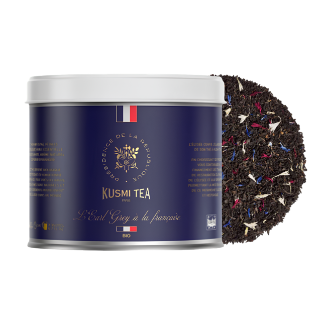 Kusmi Tea L'Earl Grey a la Francaise - herbata czarna sypana BIO 100g + puszka