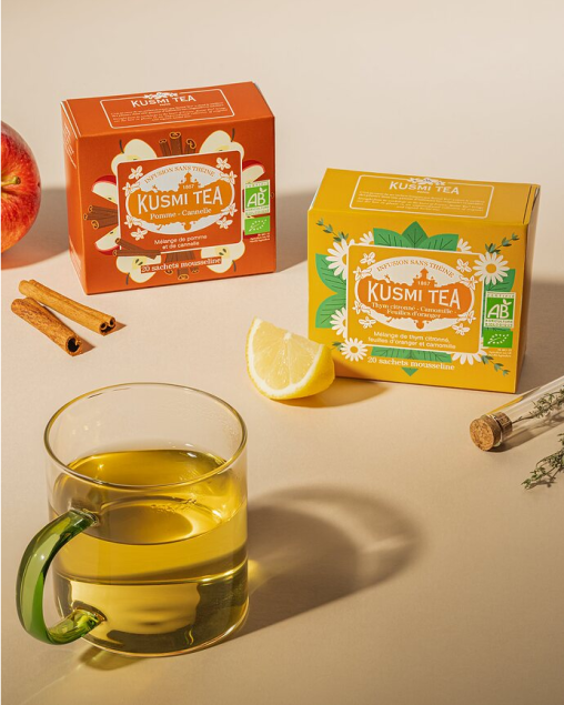 Kusmi Tea Organic Lemon Tea Thyme Citronne herbata ziołowa z nutami cytrusów (20 saszetek)
