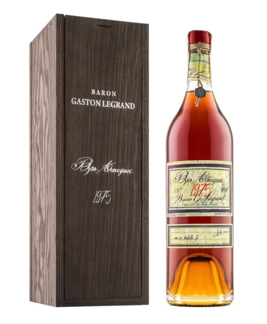 Baron Gaston Legrand Bas Armagnac 1975 francuski armaniak 40% 0,7l + pudełko