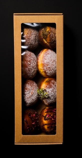 Kultura Smaku Box pączków różne smaki (8 sztuk) - odbiór osobisty w Tłusty Czwartek