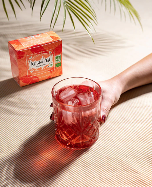 Kusmi Tea AquaSummer BIO herbata owocowa z hibiskusem (20 saszetek)