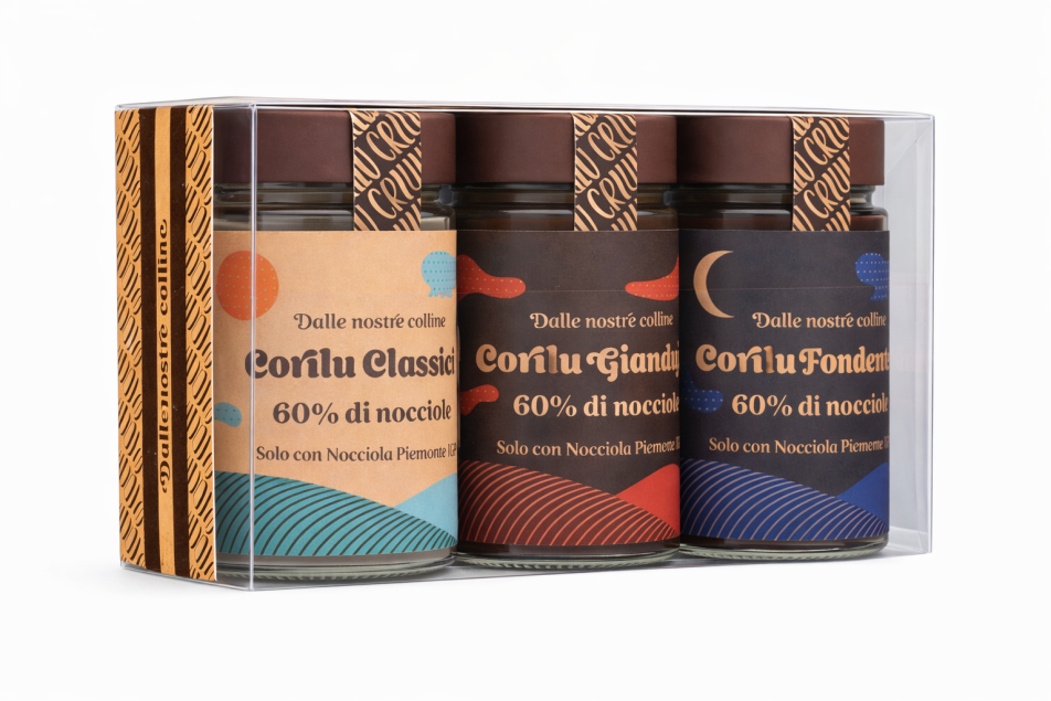 Corilu Tris di Creme 3 kremy z orzechami laskowymi z Piemontu IGP 3 x 100 g