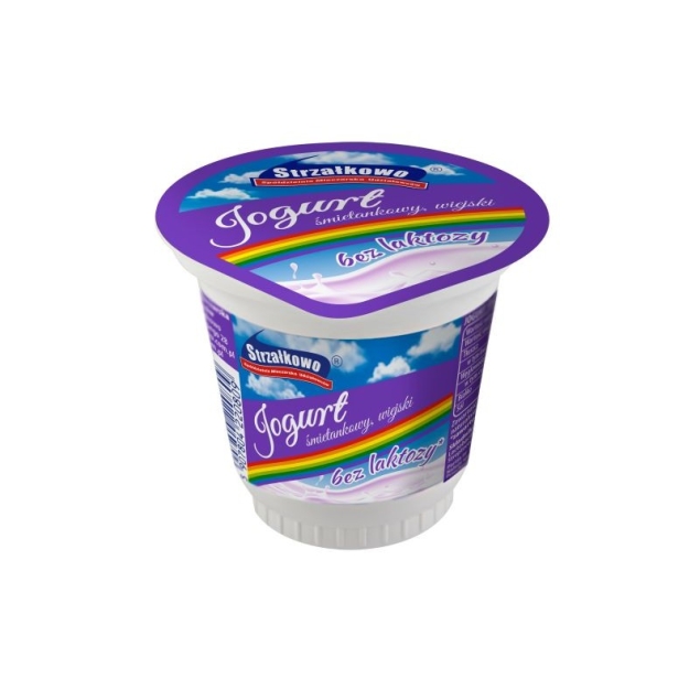 Strzałkowo Jogurt Śmietankowy Wiejski bez laktozy 180 g