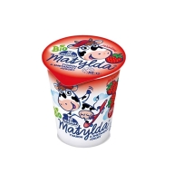 Milko Matylda Tvaroh a Smetanovy Jogurt ekologiczny serek truskawkowy BIO 125 g