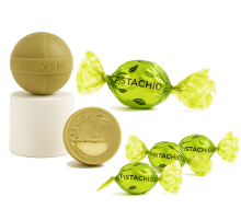 Venchi Pistacchio Pearl włoskie czekoladki z orzechem pistacji (zestaw 4 sztuk praliny) 52 g