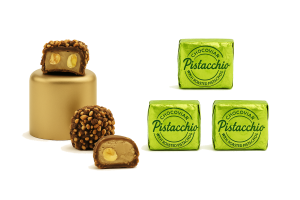 Venchi Pistacchio Chocoviar włoskie czekoladki (zestaw 3 sztuk czekoladek) 57 g