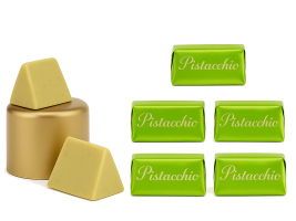 Venchi Pistacchio Gianduiotto włoskie czekoladki (zestaw 5 sztuk czekoladek) 50 g
