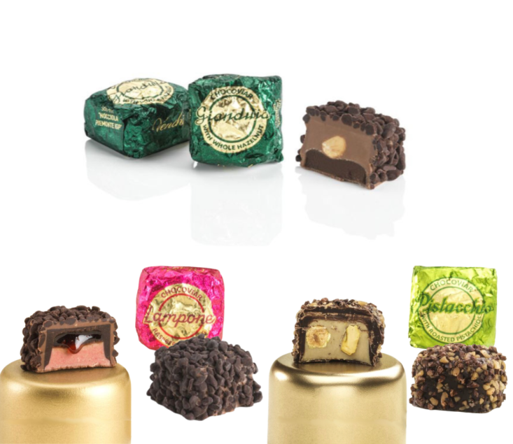 Venchi Chocoviar włoskie czekoladki premium (zestaw 3 różnych pralin) 62 g