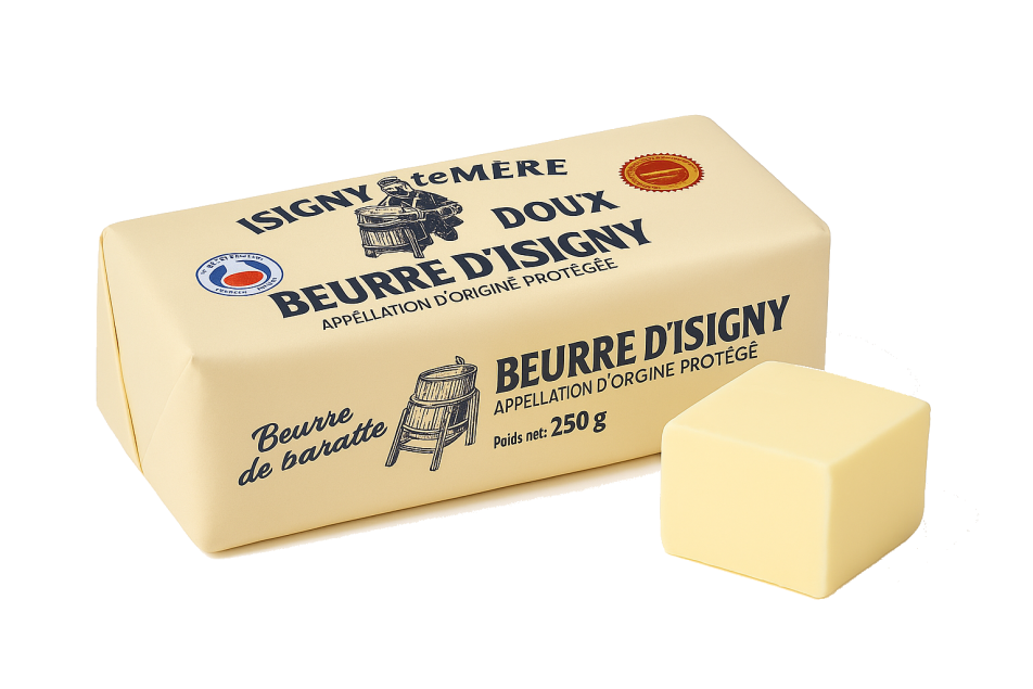 Isigny Ste Mère Beurre AOP DX Moule Cremier kostka masła bez soli 250 g
