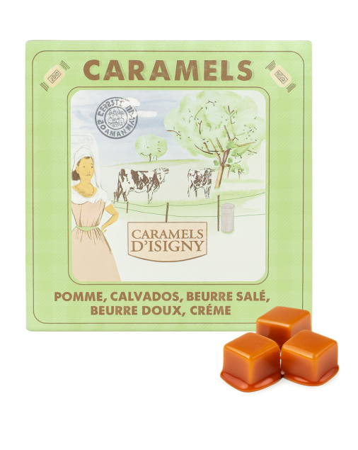 Isigny Ste Mère Soft Caramels Normandie mieszanka karmelków (duże pudełko) 150 g