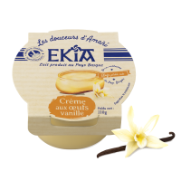 Bastidarra (marka EKIA) Crème aux oeufs vanille deser z wanilią Bourbon z Madagaskaru 110 g