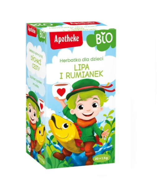 Apotheke Herbatka Dla Dzieci Lipa Czarny bez Rumianek Bio (20 x 1,5 g) 30g