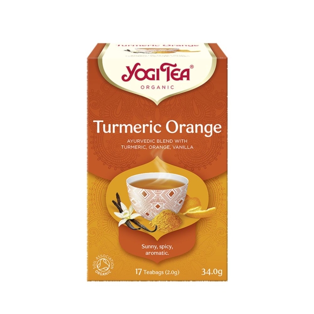 Yogi Tea Herbatka Kurkuma Pomarańcza Bio (17 X 2g)