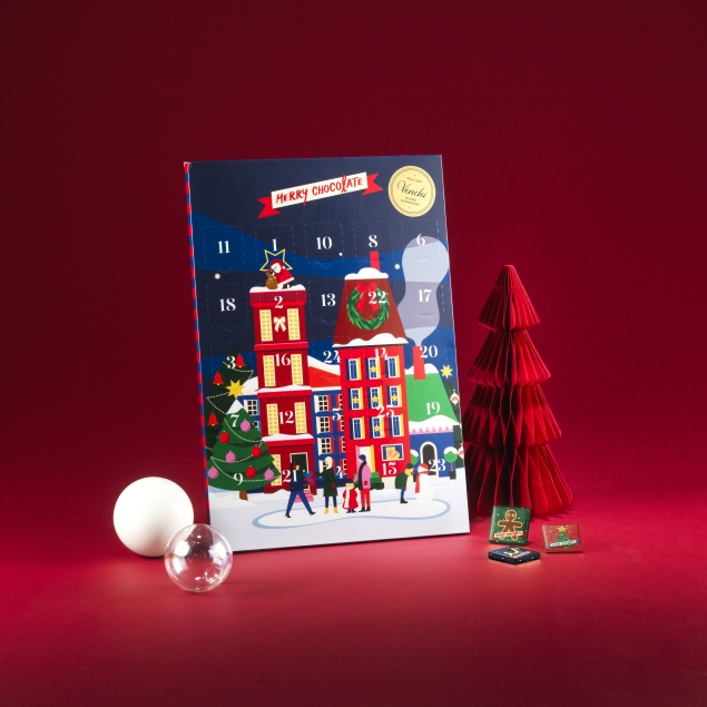Venchi Advent Calendar włoski kalendarz adwentowy klasyczny z pralinami 181 g