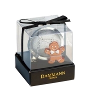 Dammann Tea Ball with Gingerbread zaparzacz z piernikowym ludzikiem ze stali nierdzewnej