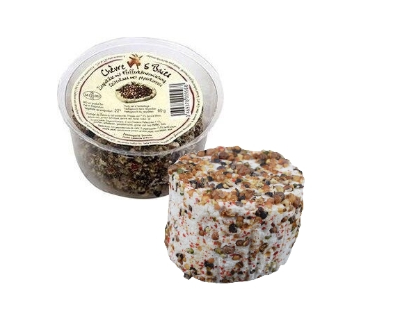 Soreda Chevre Enrobe 5 Baies - francuski ser kozi z pieprzem 80 g