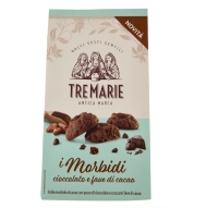 Tre Marie Morbidi cioccolato e fave di cacao - ciastka czekoladowe z ziarnami kakao 300 g