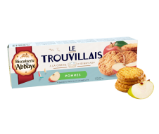 Biscuiterie de l'Abbaye Trouvillais Apple francuskie ciastka maślane z jabłkiem 150 g