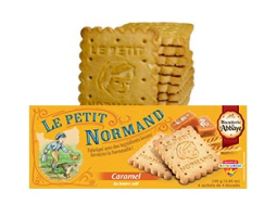 Biscuiterie de l'Abbaye Petits Normands caramel - herbatniki maślane (20% masła) z karmelem 140 g