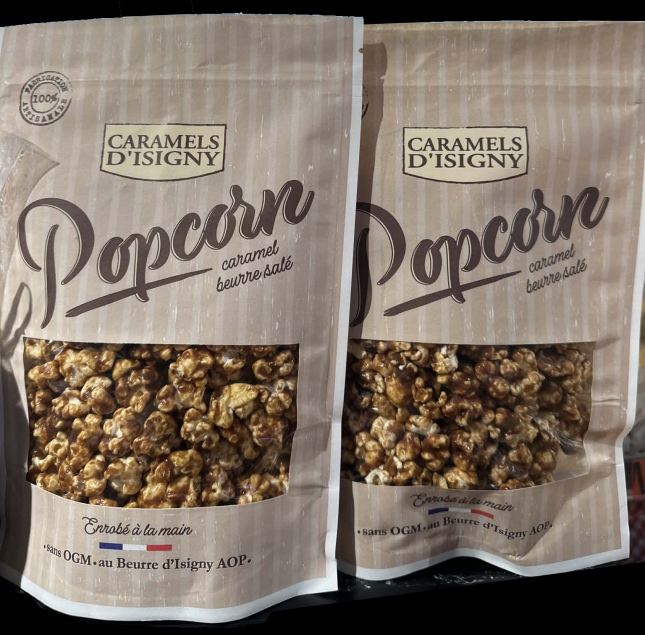 Isigny Ste Mère Popcorn Caramel Beurre Sale - popcorn karmelowy na maśle Isigny A.O.P. 140 g