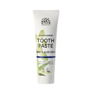 URTEKRAM Tooth Paste Mint&Aloe Vera - pasta do zębów miętowa z fluorem i aloesem BIO 75 ml