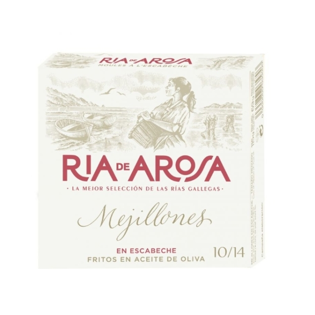 Ortiz Mejillones en Escabeche Fritos en Aceite de Oliva - małże w escabeche (marynacie octowej), smażone na oliwie z oliwek 115 g