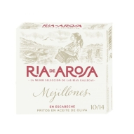 Ortiz Mejillones en Escabeche Fritos en Aceite de Oliva - małże w escabeche (marynacie octowej), smażone na oliwie z oliwek 115 g