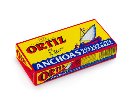 Ortiz Filletea Anchoa Rollo Alcaparras - filety anchois z kaparami 50 g
