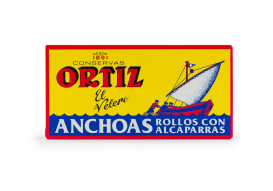 Ortiz Filletea Anchoa Rollo Alcaparras - filety anchois z kaparami 50 g