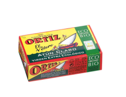 Ortiz Atún Claro en Aceite de Oliva BIO - tuńczyk w ekologicznej oliwie z oliwek extra virgin 112 g